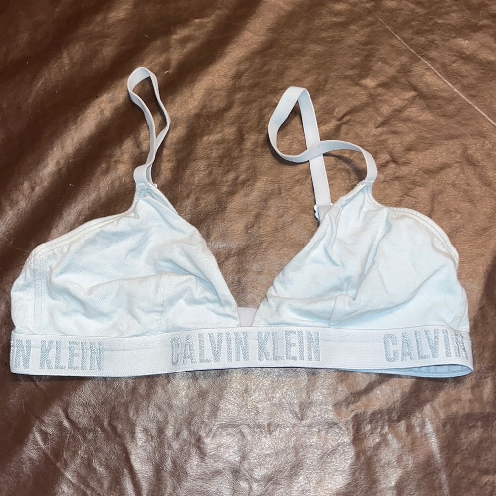 Light blue Calvin Klein bra